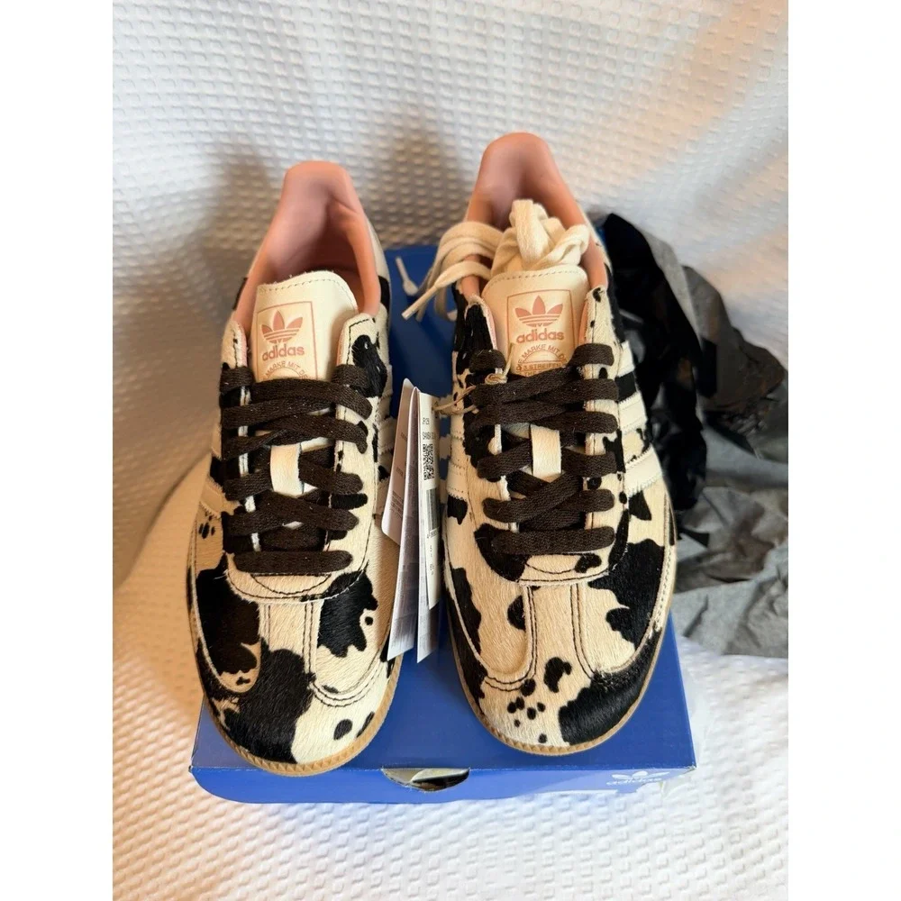 Adidas Originals Samba OG 'Cow Print' Brown Pink JR1256 Women's Size 6.5  NIB